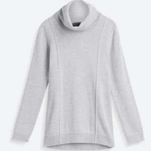 Light gray cowl neck sweater